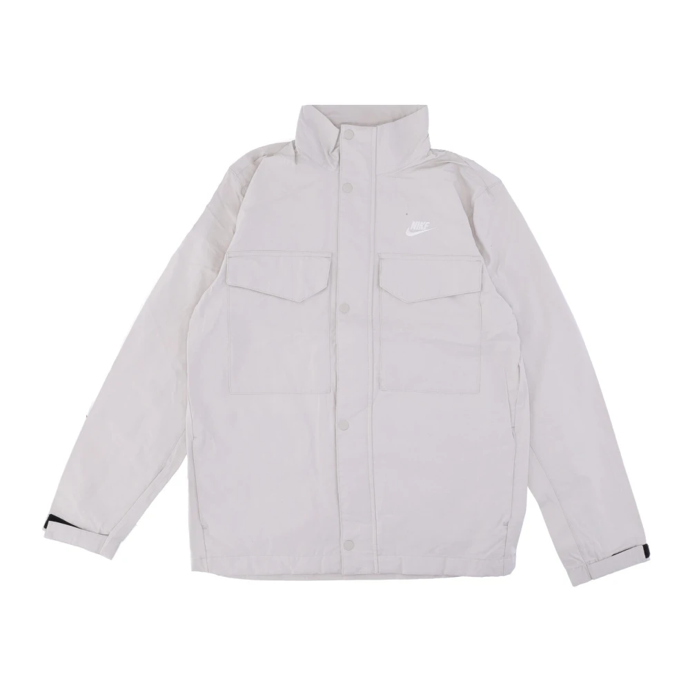 Nike Licht Beige Witte Sport geweven jas Gray Heren