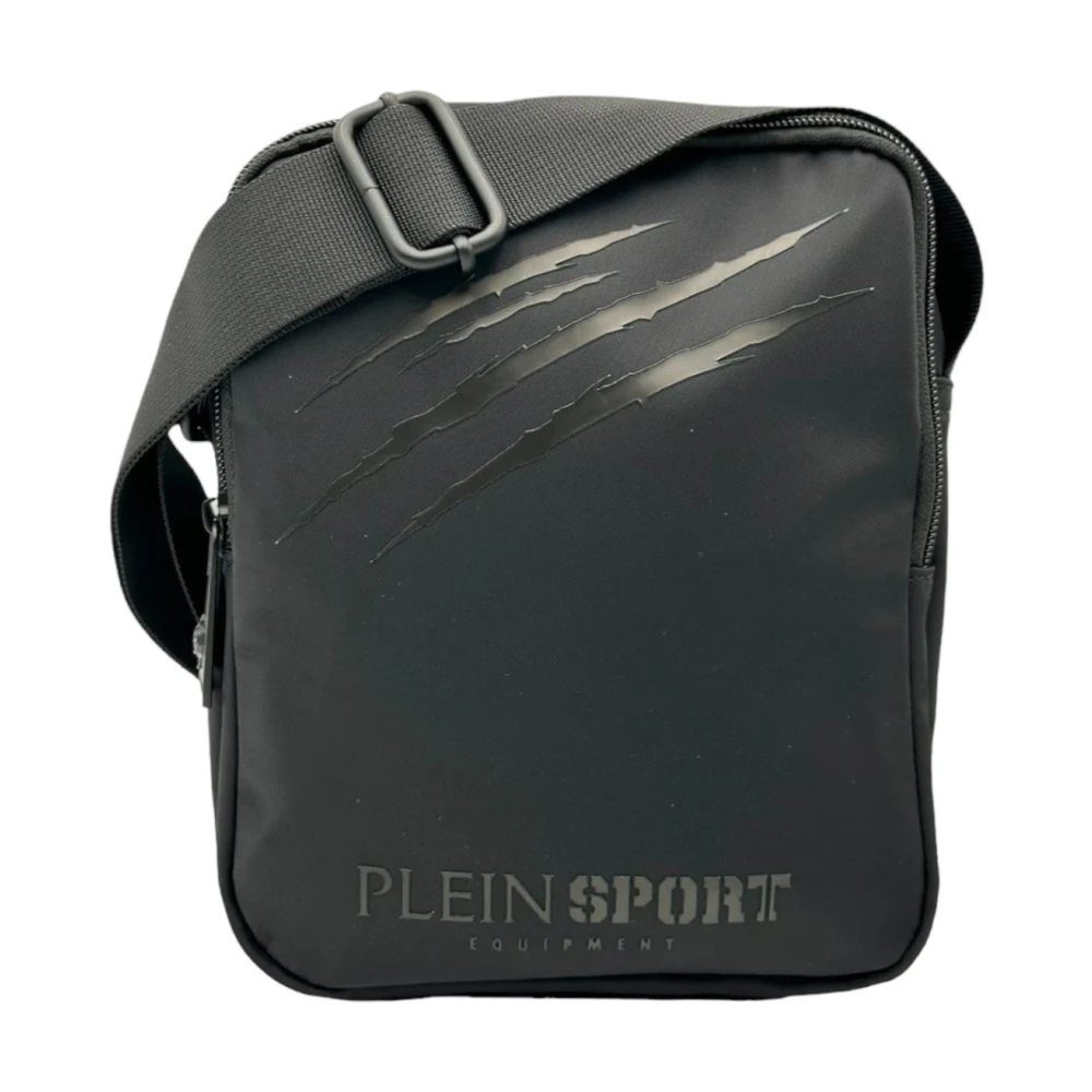 Plein Sport Heren Schoudertas Sportieve Stijl Black Heren