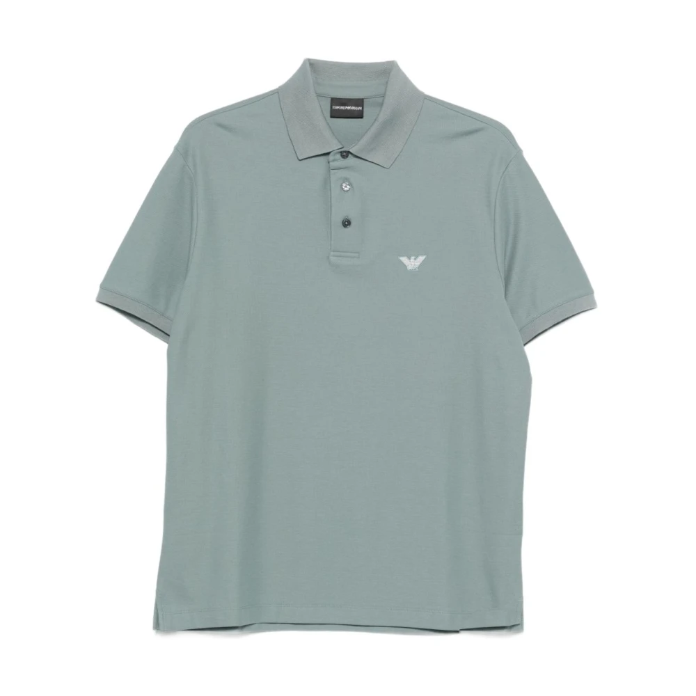 Emporio Armani Men's Blue T-Shirts And Polos - Polo Shirts - 2XL - Tops