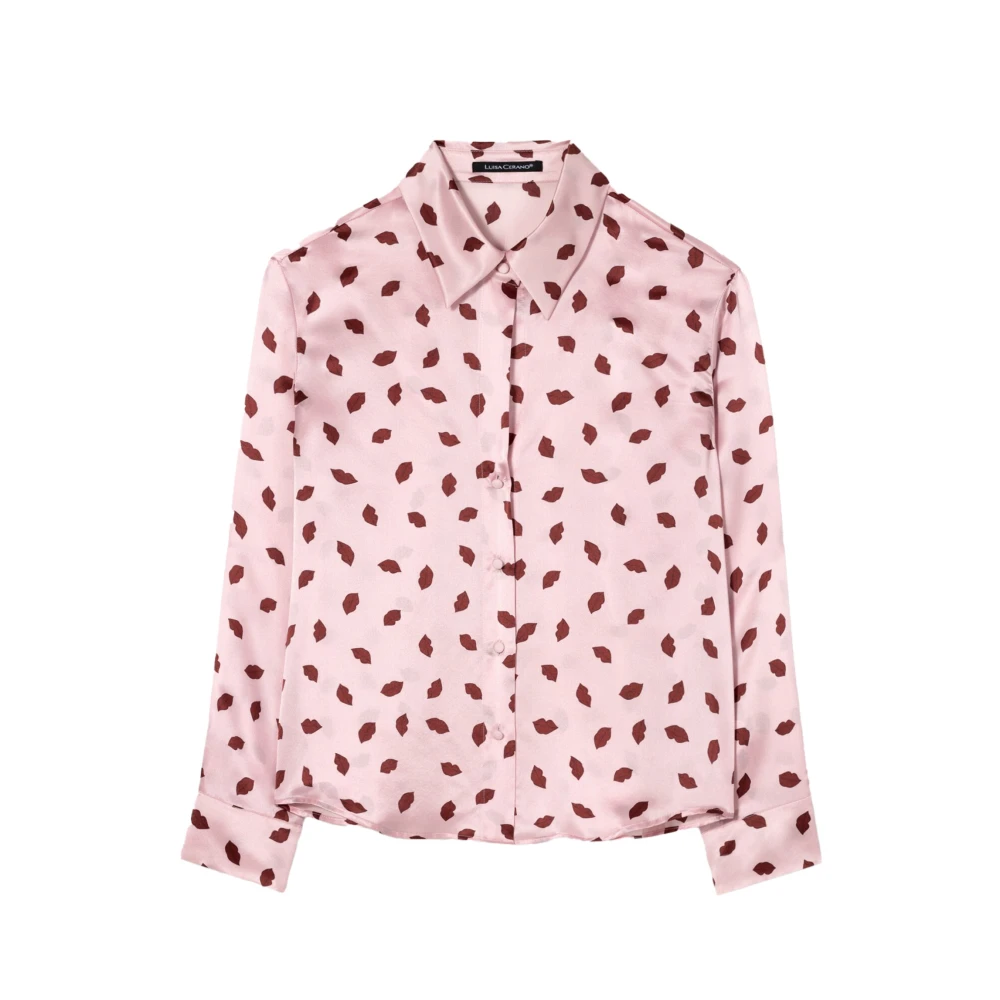LUISA CERANO Stijlvolle Blouses Collectie Pink Dames