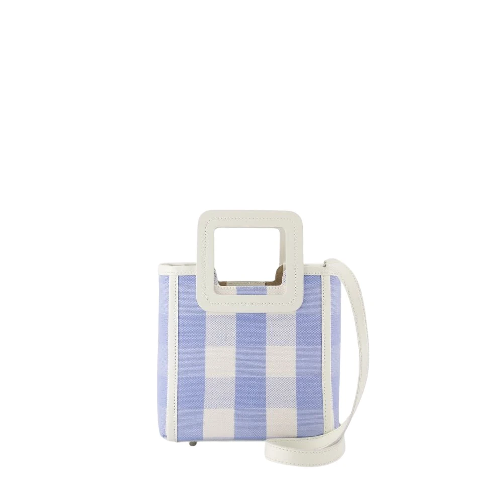 Staud Blauwe Leren Mini Shirley Tas Blue Dames
