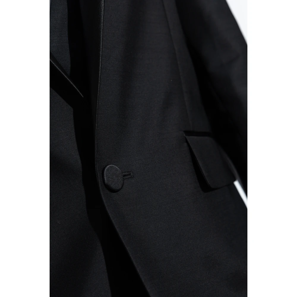 Dsquared2 Wol en Zijden Blazer Black Heren