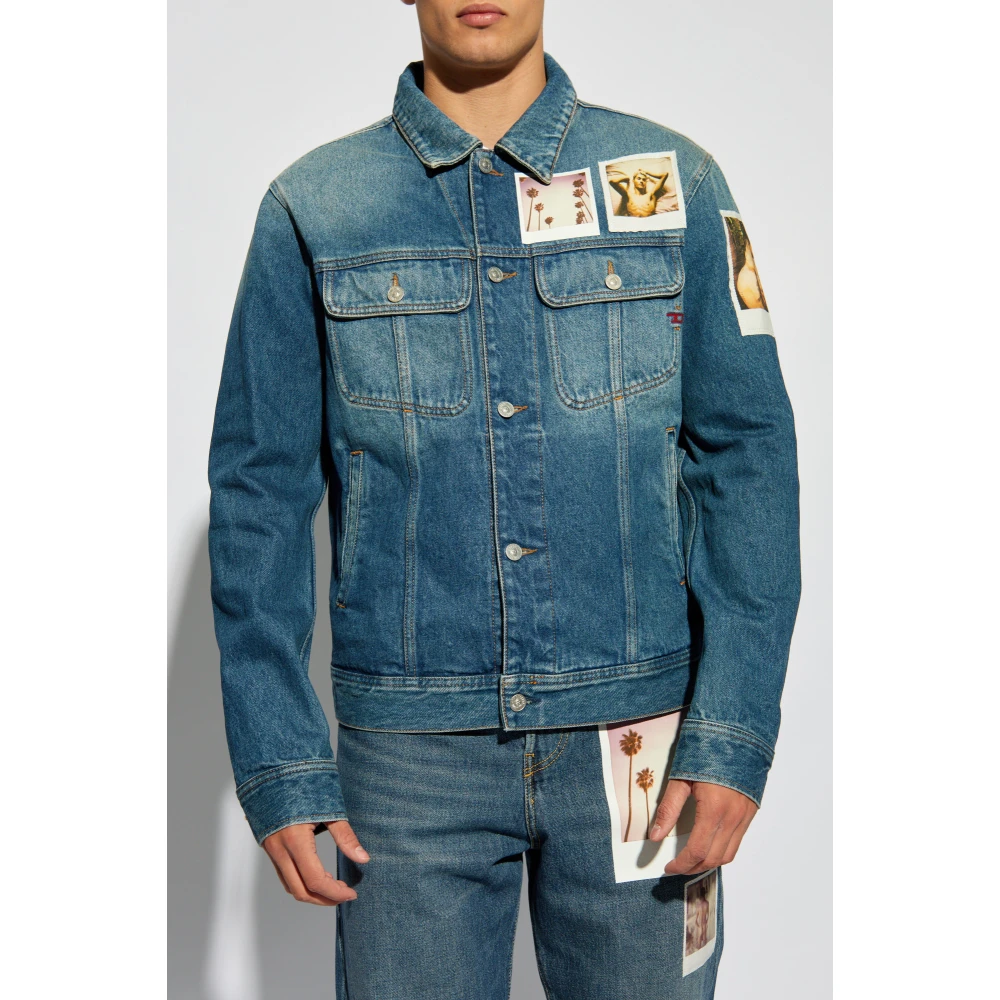 Diesel Denim Jacket Pr-D-Barcy Blue Heren