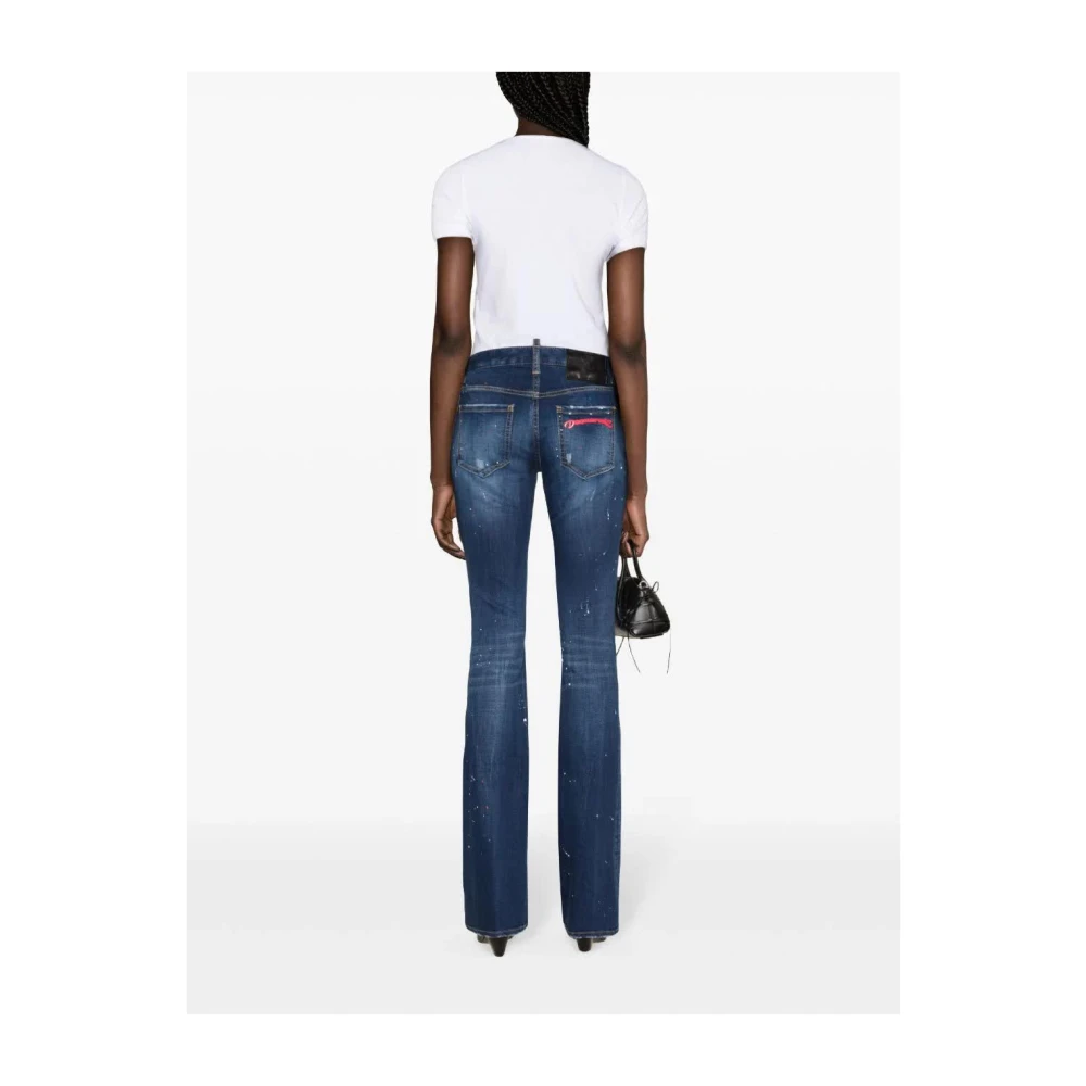 Dsquared2 Flare Twiggy Jean in Navy Blue Dames