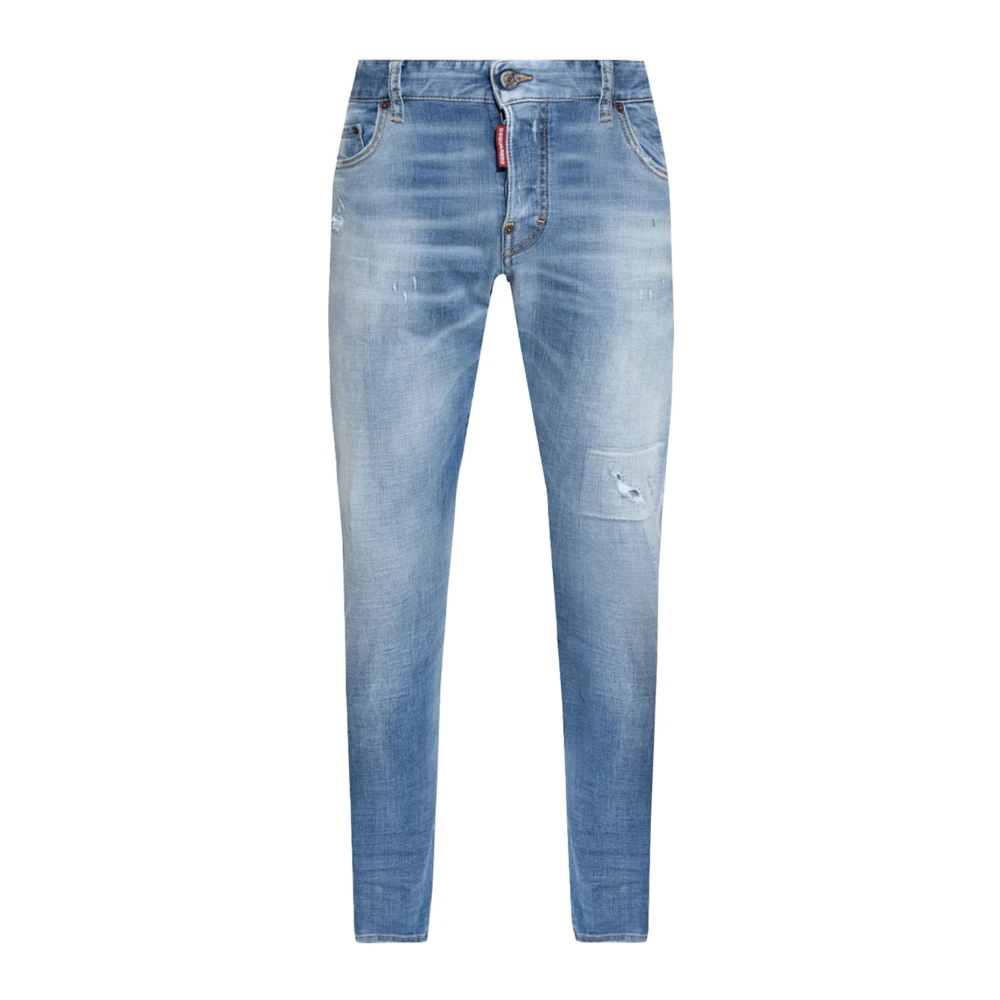 Dsquared2 Men's Blue Slim Fit Jeans, Xs, Italian Jeans Trousers Made In Italy