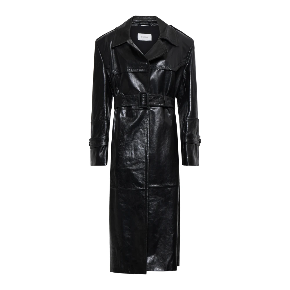 SPORTMAX Zwarte Winterjassen Black Dames