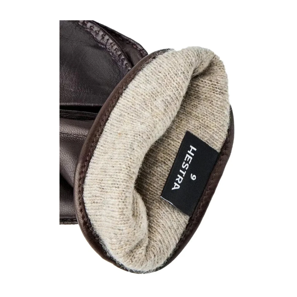 Hestra Bruine leren handschoenen voor heren Brown Heren