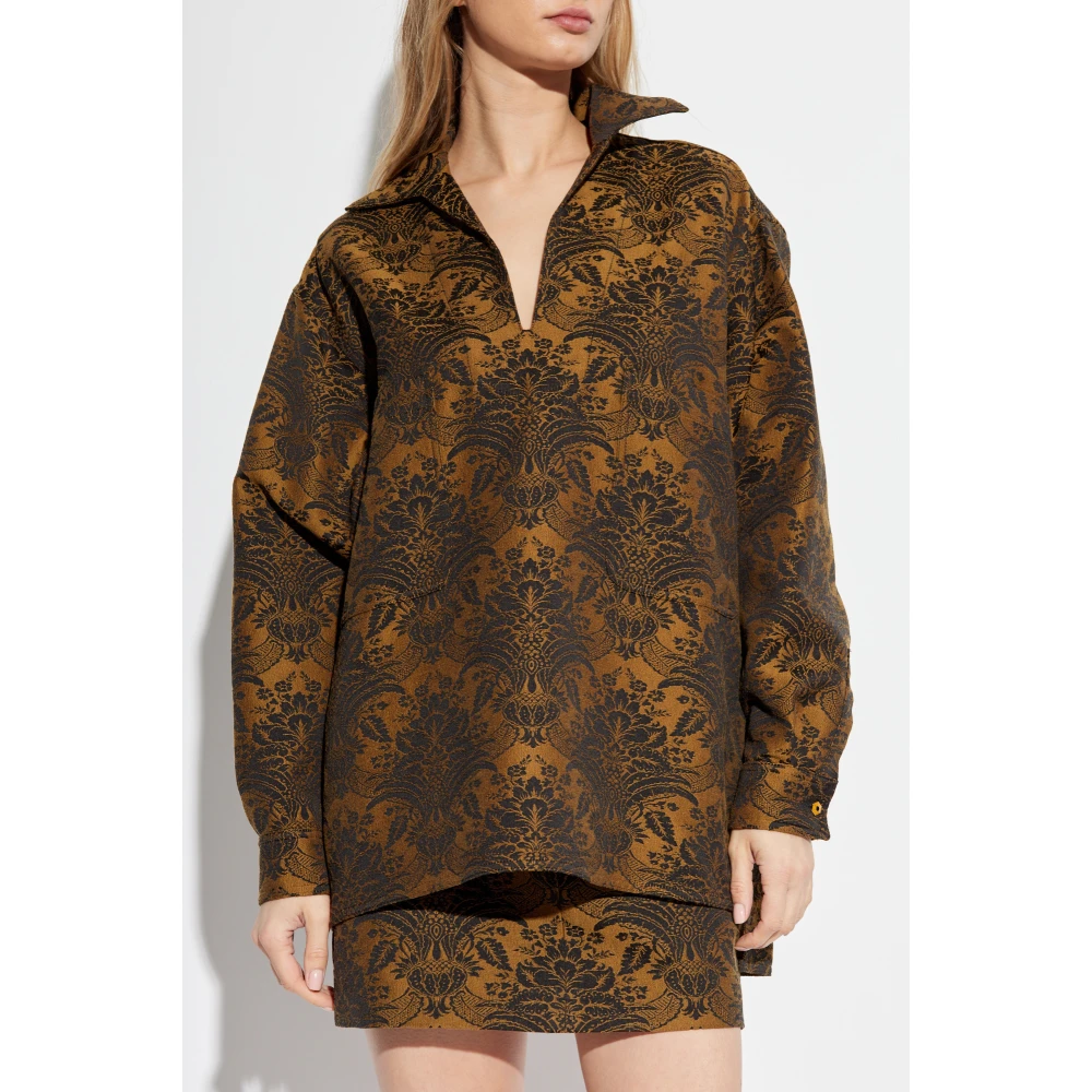 Max Mara Top Anemone Brown Dames