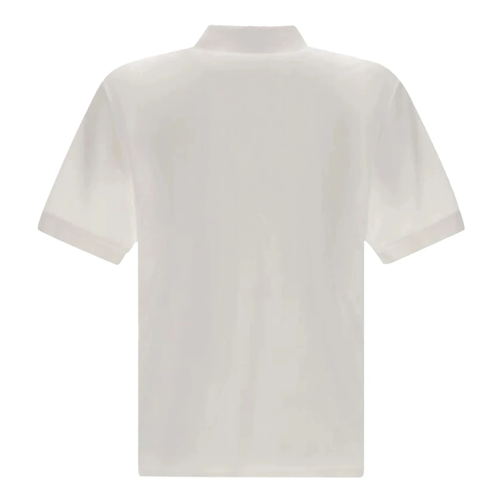 Herno Katoenen poloshirt met geborduurd logo White Heren