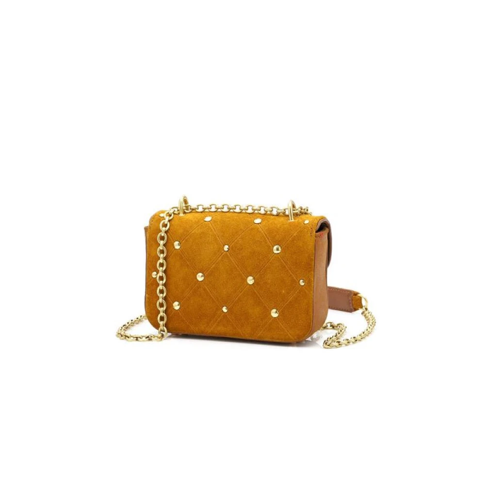 Claris Virot Mini Ava Suède Schoudertas Brown Dames