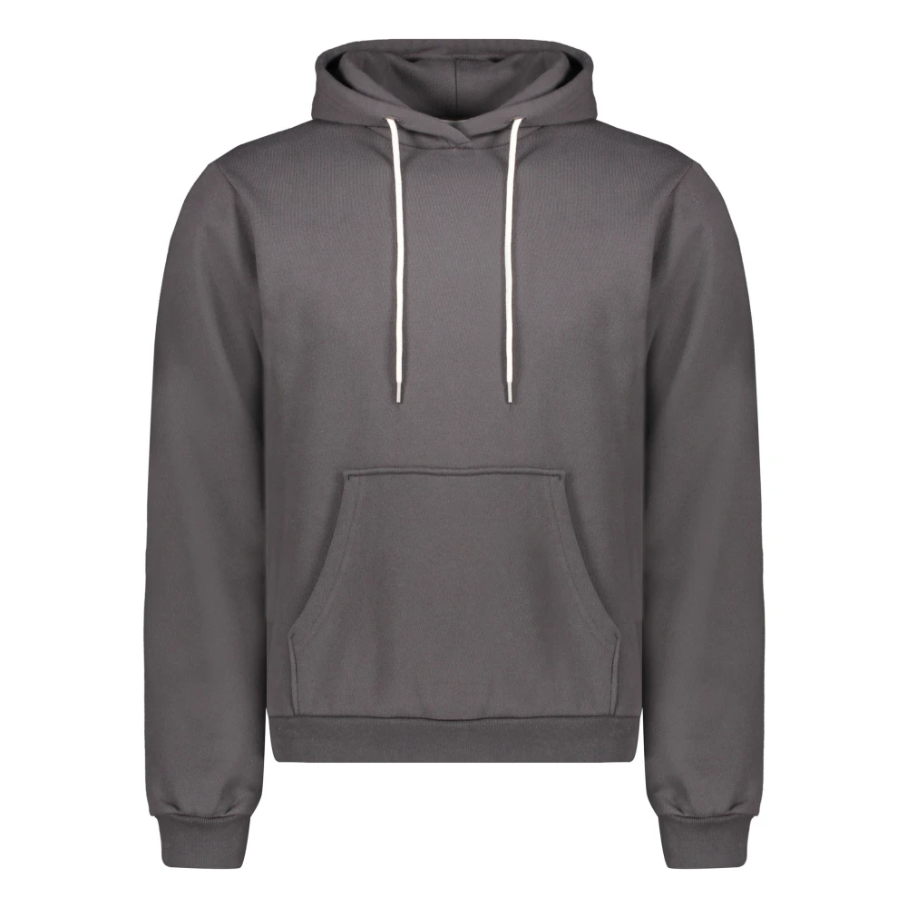 John Elliott Geribbelde Hoodie Katoenmix Gray Heren