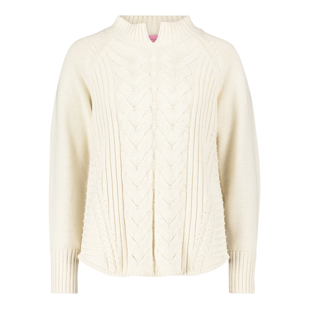 Betty Barclay Gebreide trui met kabeldetail Beige Dames