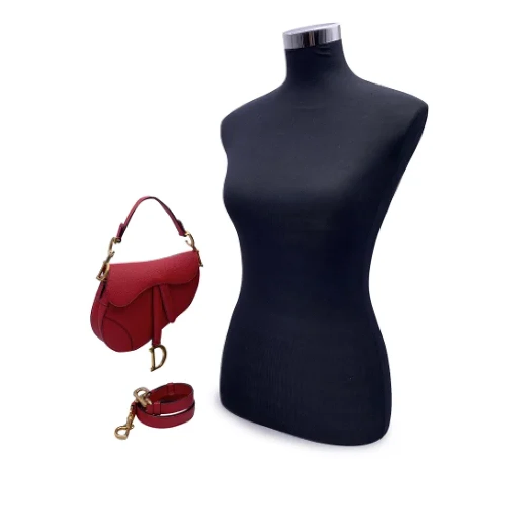 Dior Vintage Pre-owned Fabric dior-bags Red Dames