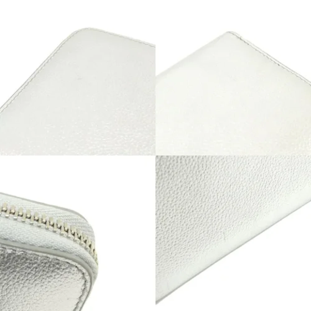 Jimmy Choo Pre-owned Leather wallets Gray Dames