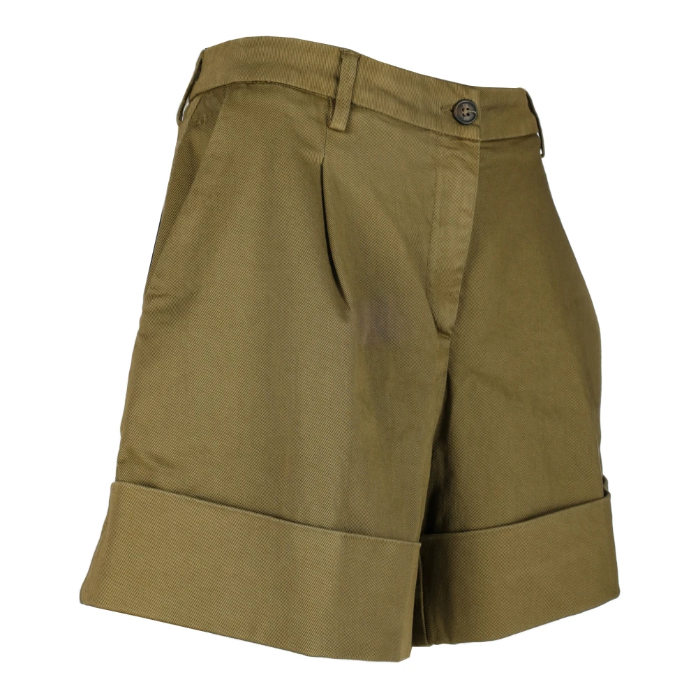 Fay Militair Groene Bermuda Shorts Green Dames