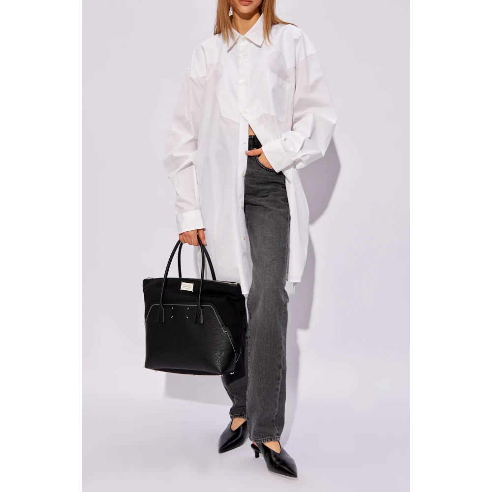 Maison Margiela Ruw afgewerkte shirt White Dames
