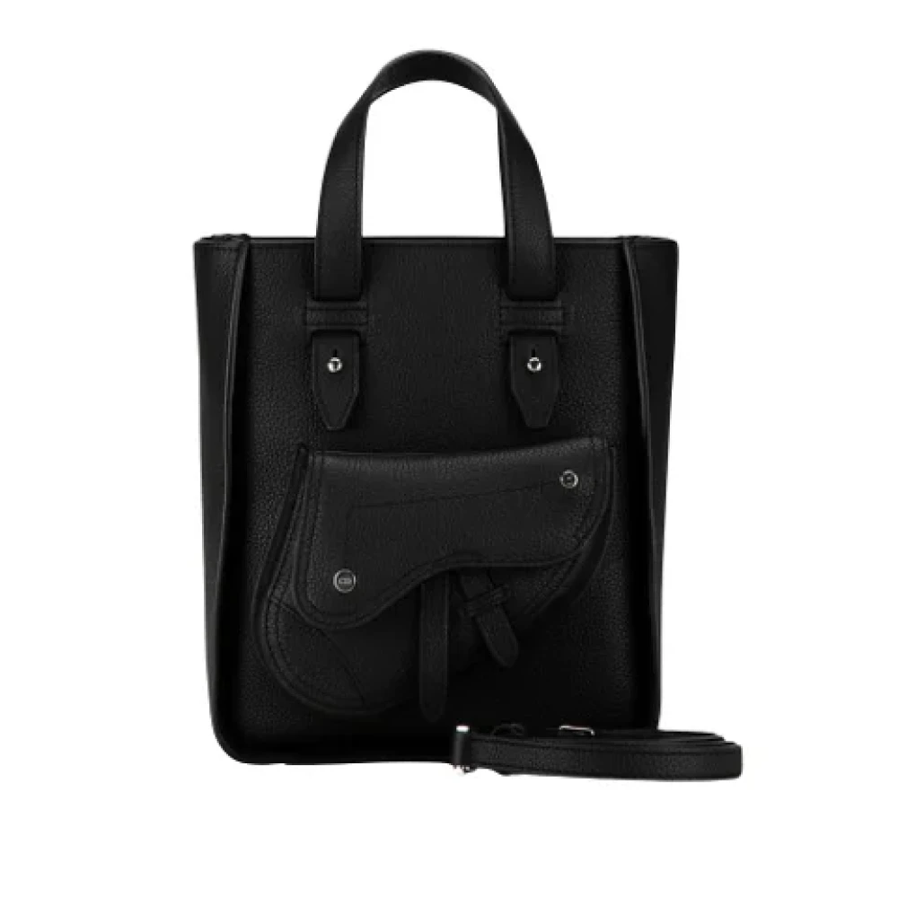 Dior Vintage Pre-owned Leather totes Black Dames