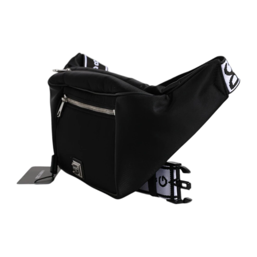 Dolce & Gabbana Verstelbare Band Logo Heuptas Zwart Black Heren