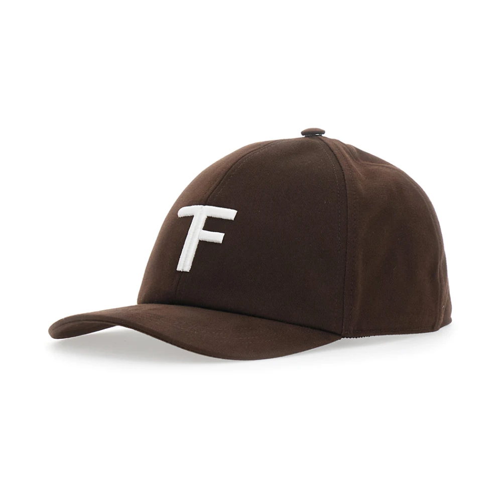 Tom Ford Men's Brown Hats & Caps, M, Cotton Baseball Cap