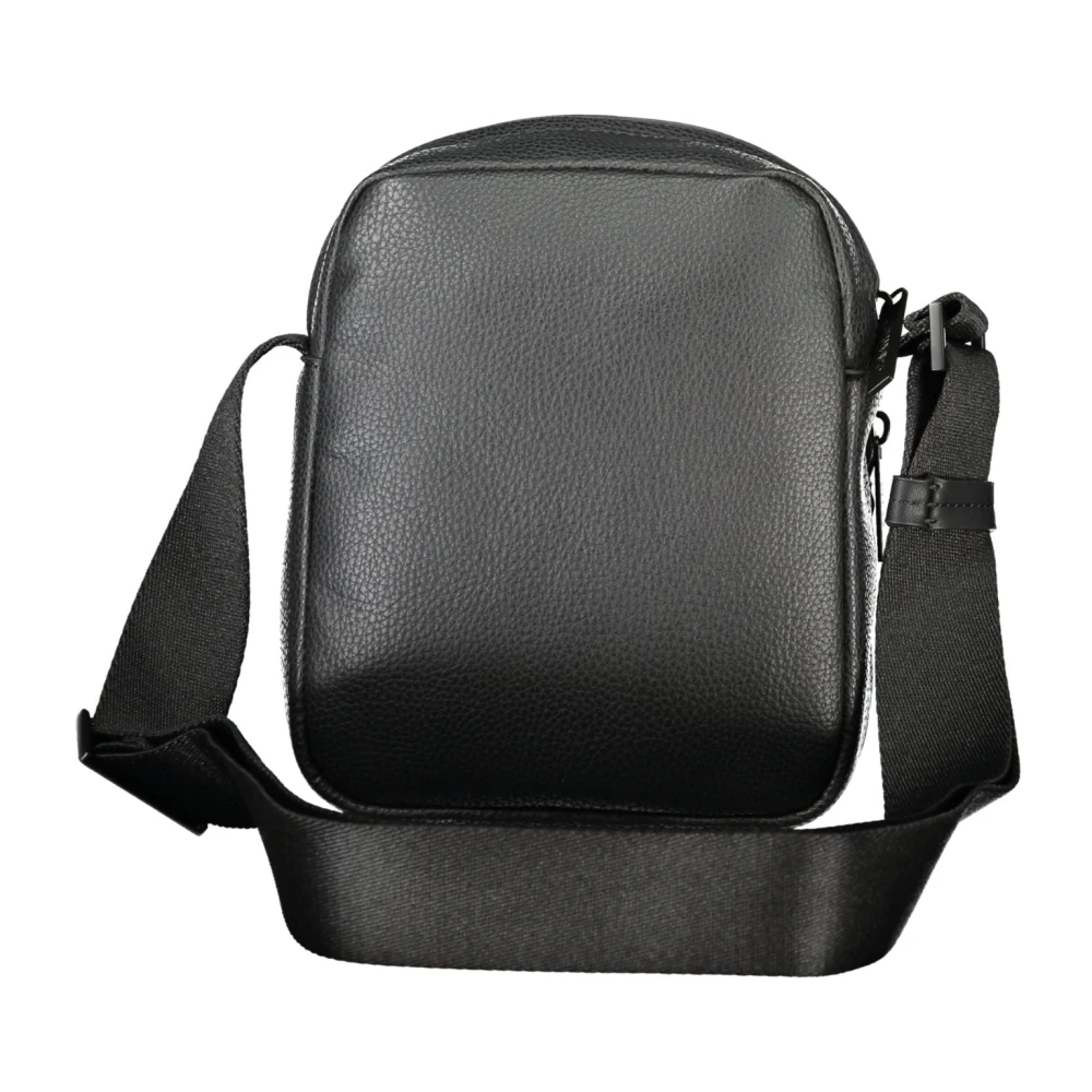 Calvin Klein Zwarte Heren Schoudertas met Rits Black Heren