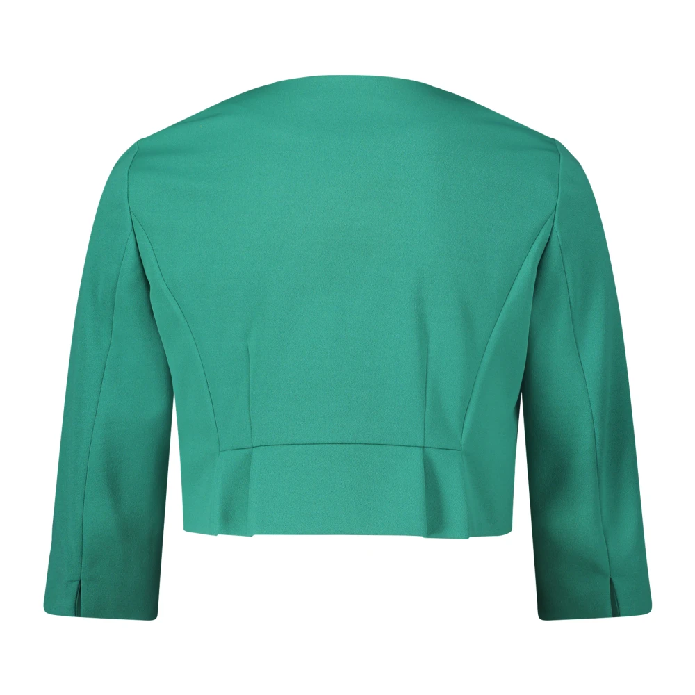 Vera Mont Elegante Crepe Blazer Jas Green Dames