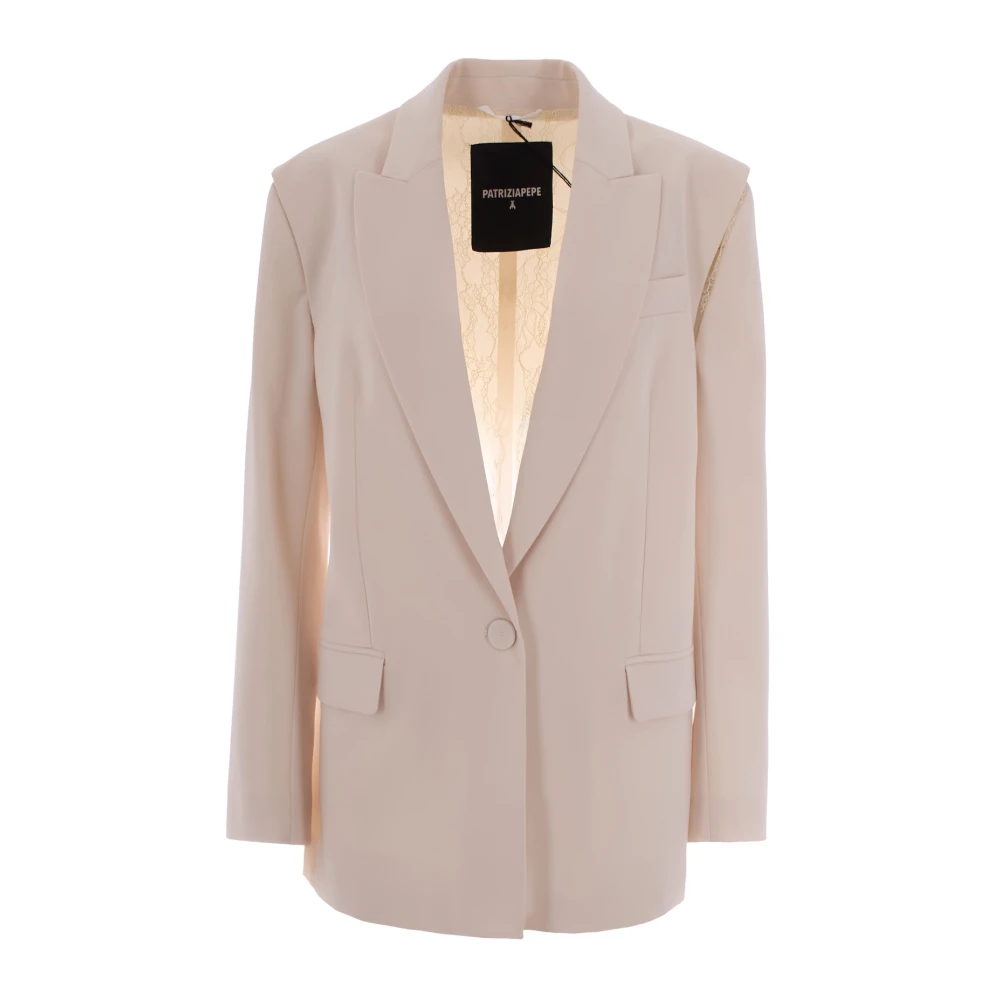 Patrizia Pepe Women's Beige Blazers, M, Blazers