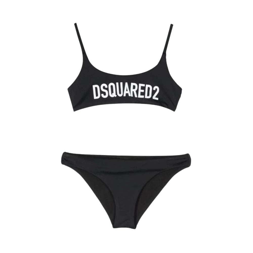 Dsquared2 Ikonisk Bikini Set Black, Flicka