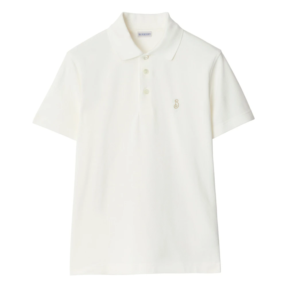 Burberry Krijt Polo Shirt White Heren