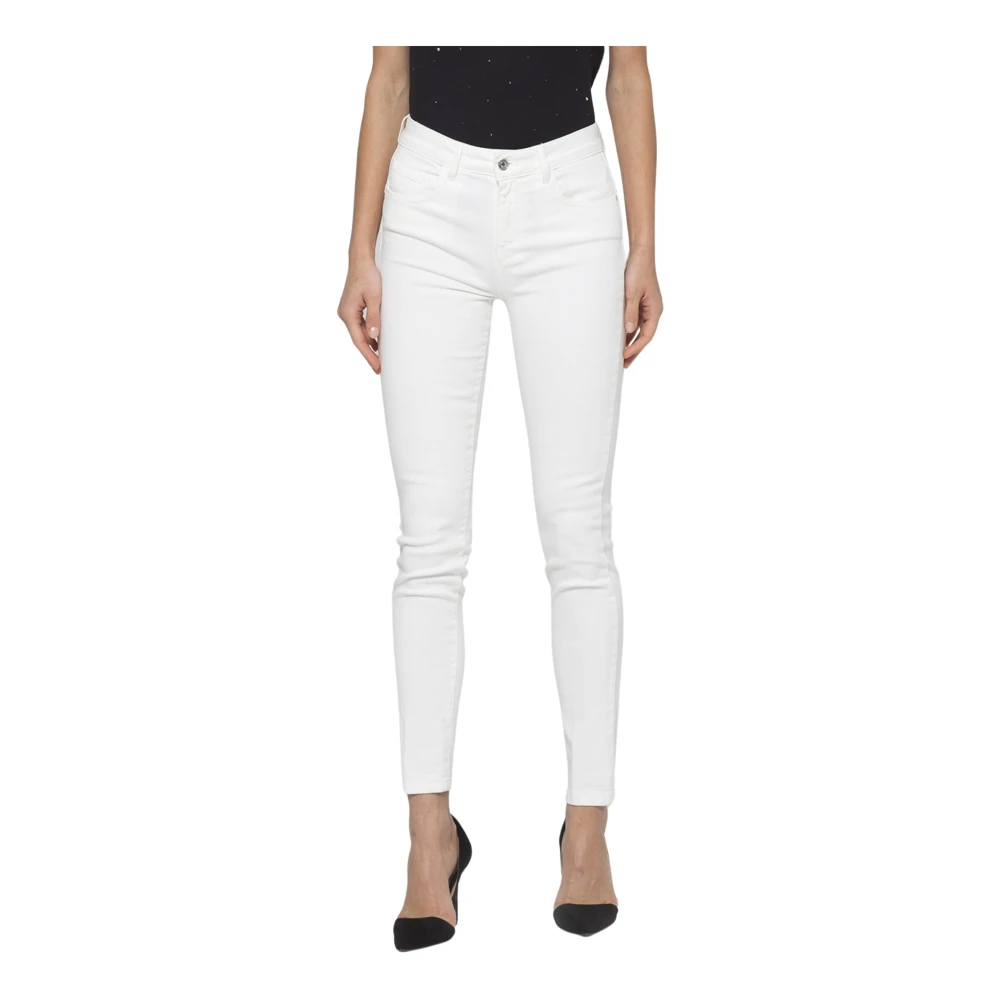 Kocca Studded Slim Fit Denim Broek White Dames