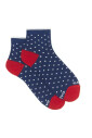 chaussettes-courtes-en-coton-leger-bleu-royal-a-pois-pour-femmes