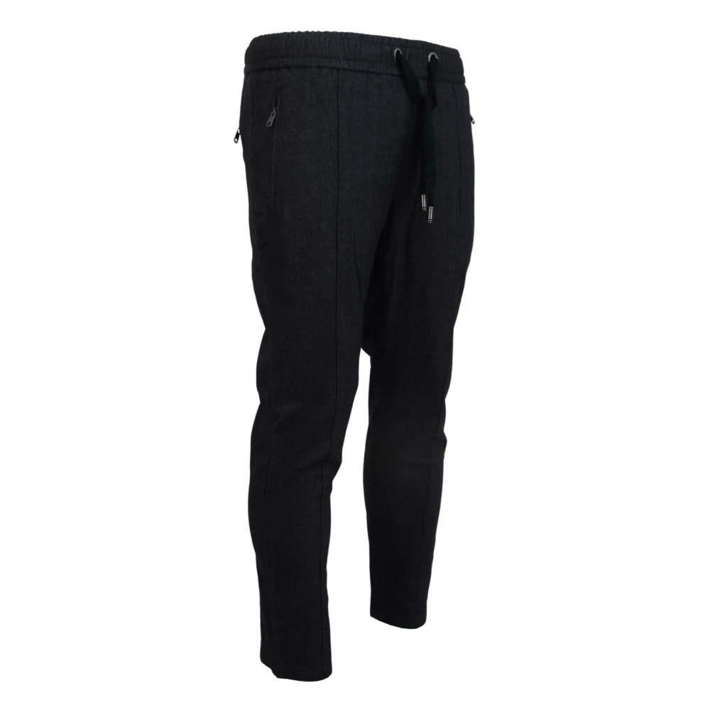 Dolce & Gabbana Elegante grijze katoenen joggers Gray Heren