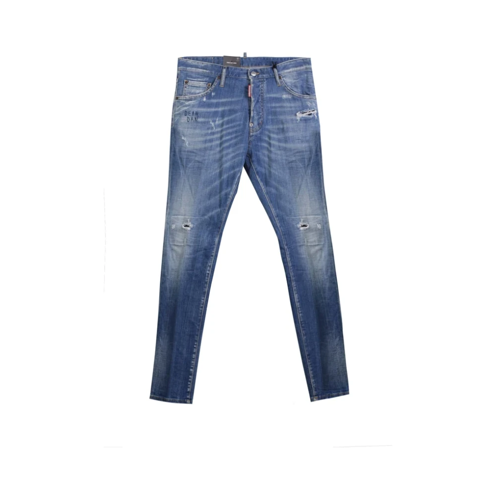 Dsquared2 Klassieke Denim Jeans voor Dagelijks Gebruik Blue Heren