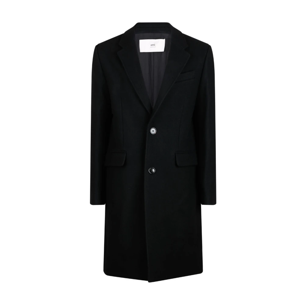 Coats > Single-Breasted Coats - - Ami Paris - Modalova