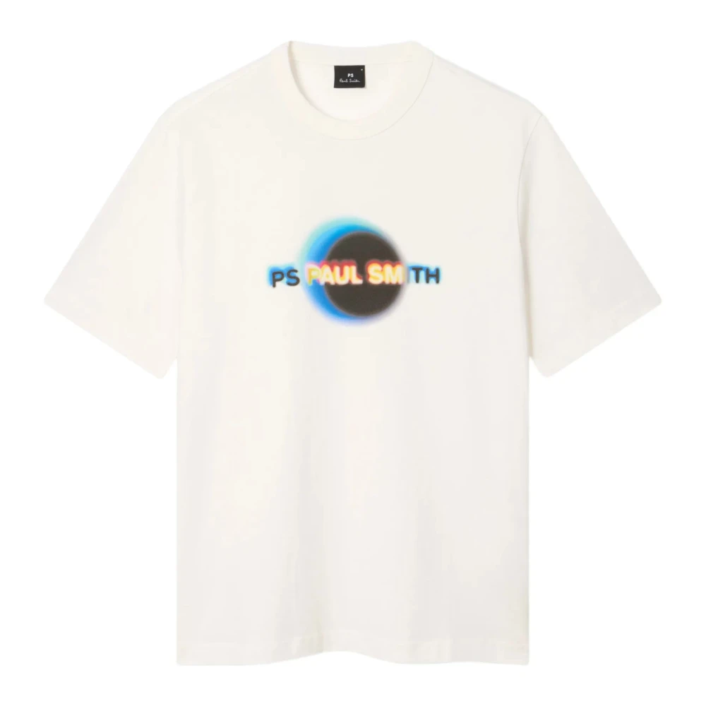 Paul Smith Mannelijk Wit Tops Heren, 2XL, Katoen, Eclipse T-Shirt