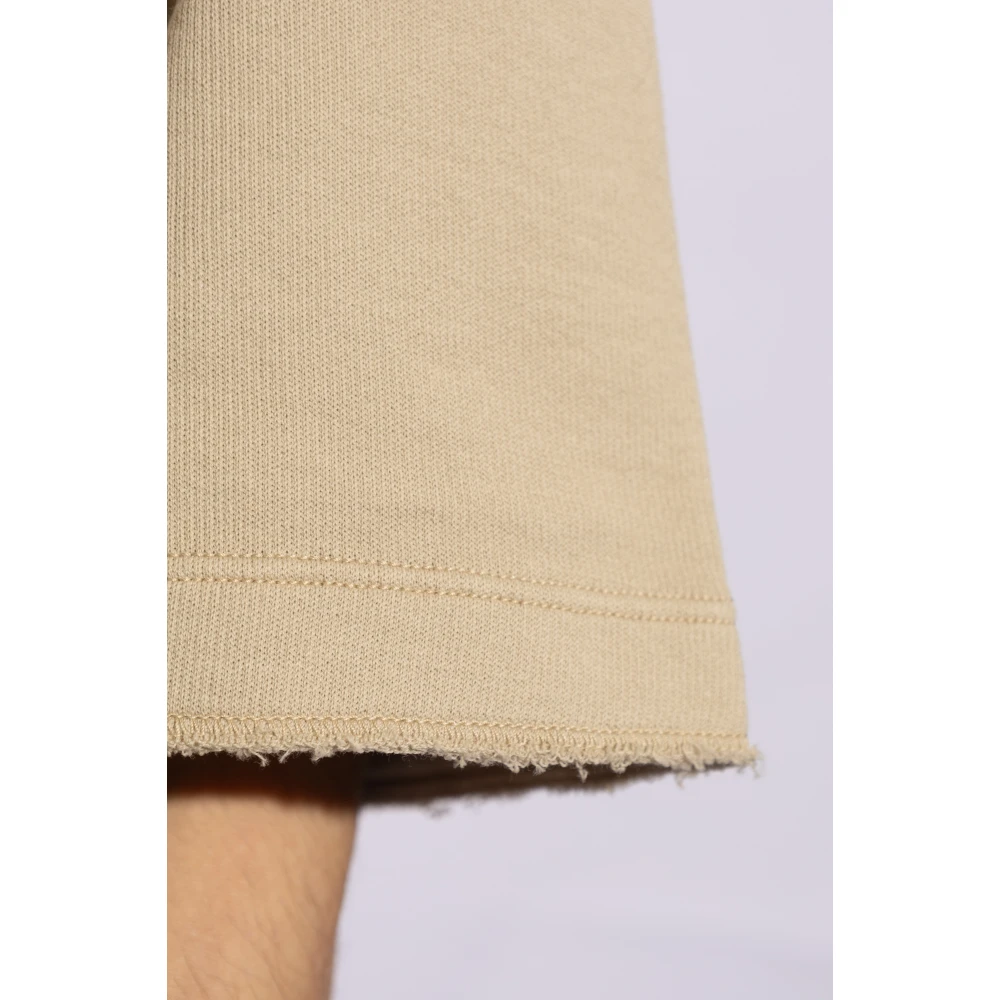 Stone Island T-shirt met logo Beige Heren