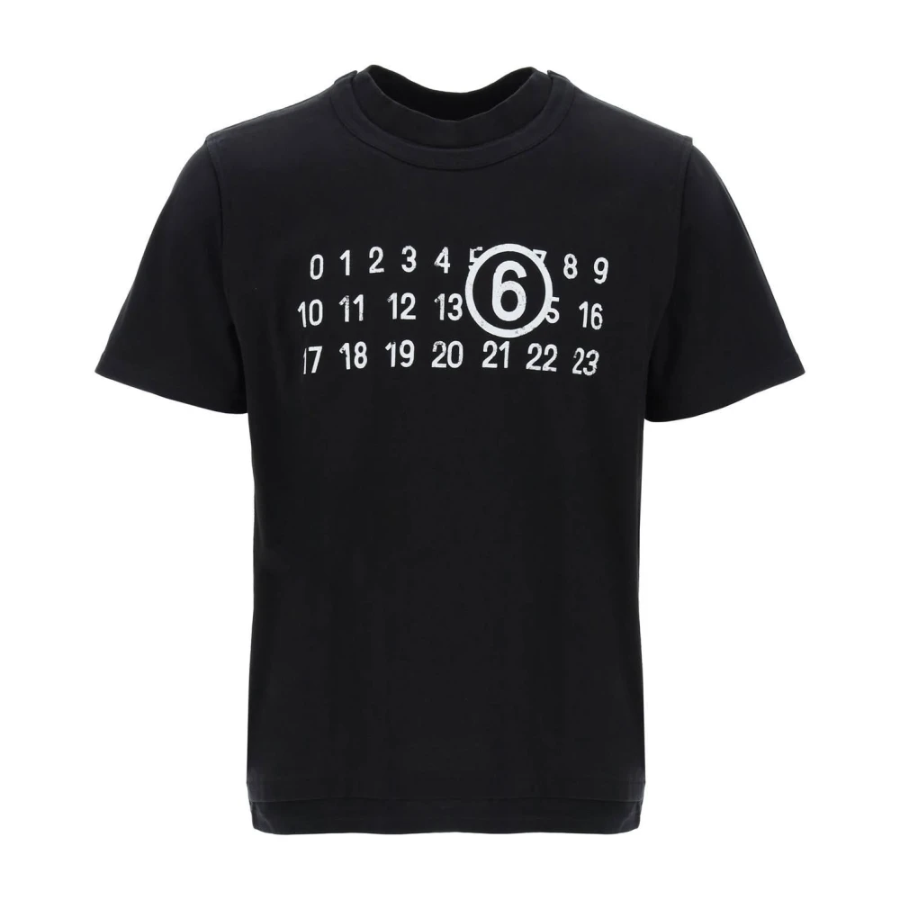 MM6 Maison Margiela T-Shirts Black Heren