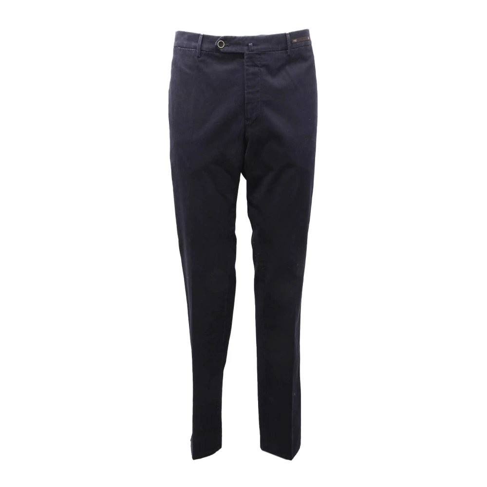 Pt01 Men's Blue Slim-Fit Trousers, 3XL, Super Slim Fit Trousers