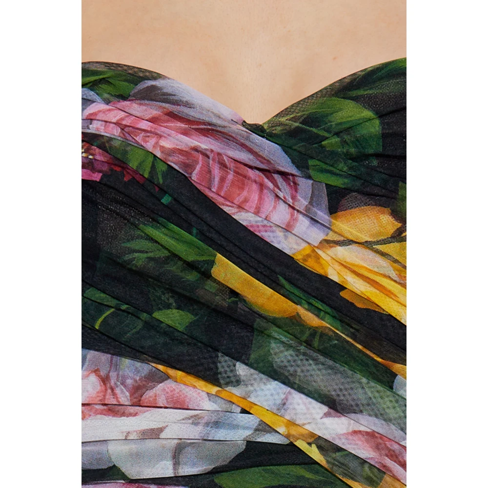 Dolce & Gabbana Jurk met bloemenmotief Multicolor Dames