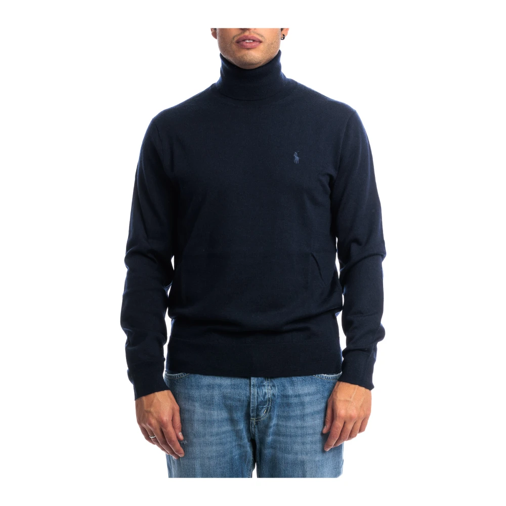 Polo Ralph Lauren Men's Blue Turtlenecks, 2XL, Jumper Turtleneck