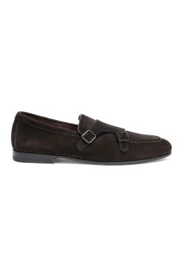 Brun Mocka Dubbel-Spänne Loafer