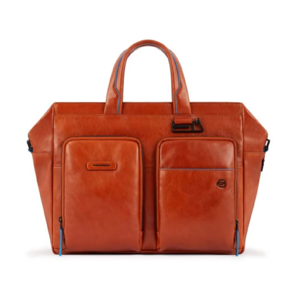Piquadro Men's Orange B2 Revamp Briefcase - Laptop Bags & Cases - One Size - Bags