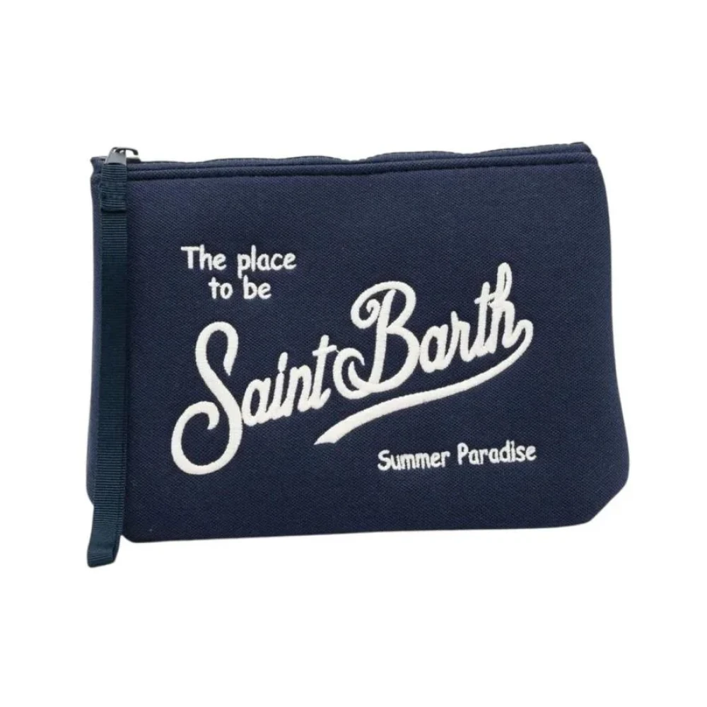 Mc2 Saint Barth Women's Blue Clutches, One Size, Aline Piquet Pochette
