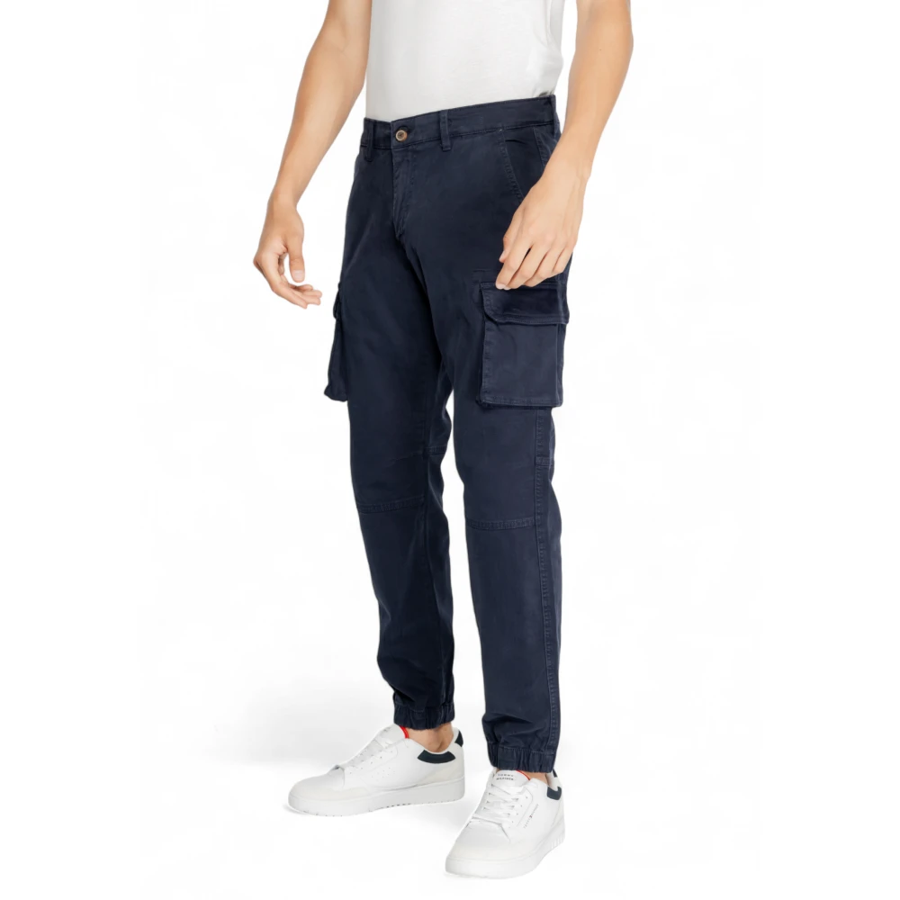 GAS Heren Gym Flap Broek Blue Heren