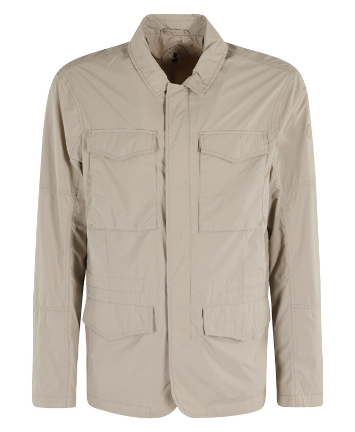 veste-beige-en-nylon-avec-col-pointu