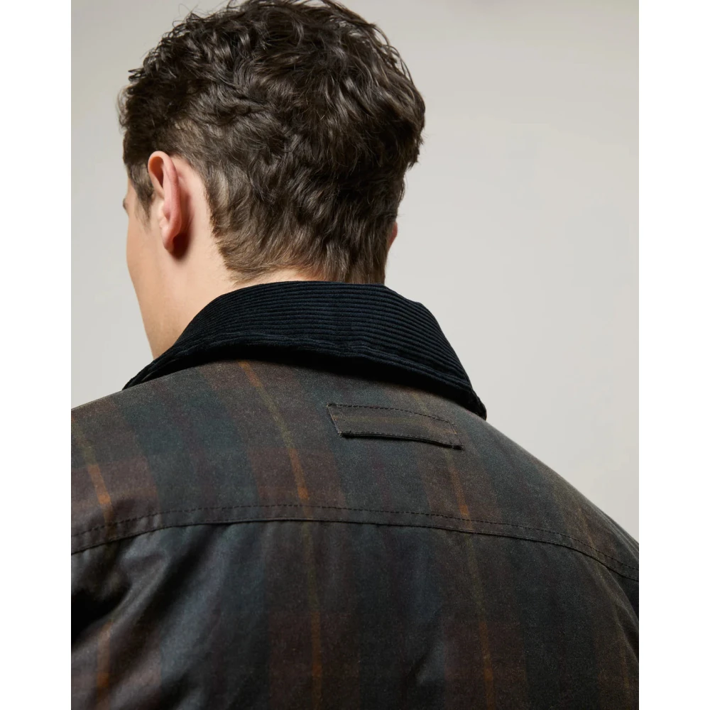Brixtol Textiles Bruin Tartan Gewaxte Jas Curtis Brown Heren