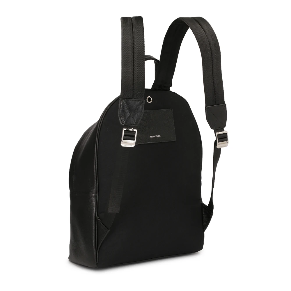 Kazar Studio Heren rugzak van volnerf leer Black Heren