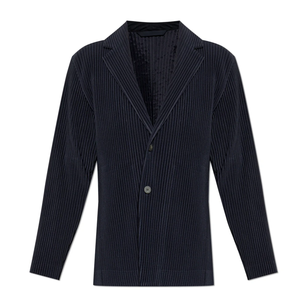 Issey Miyake Men's Blue Pleated Blazer - Blazers - M - Jackets