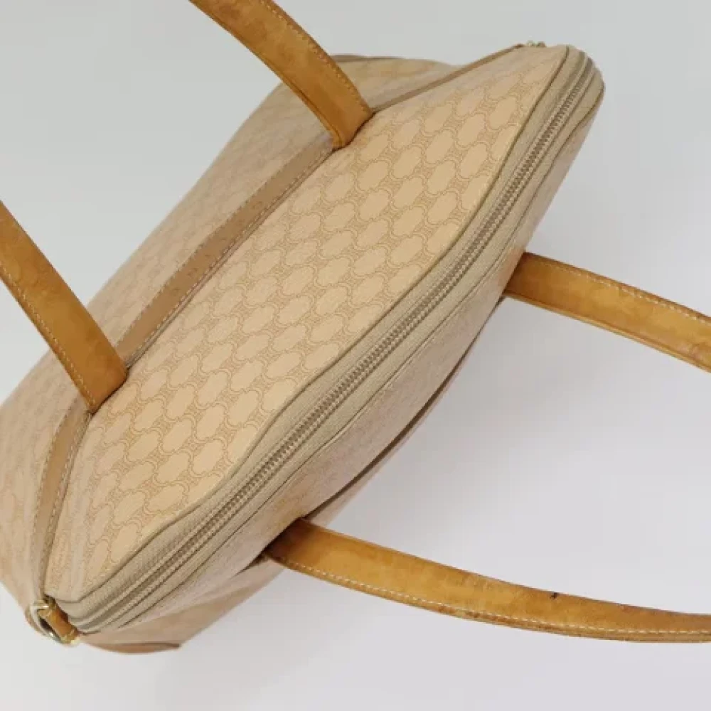 Celine Vintage Pre-owned Leather handbags Beige Dames
