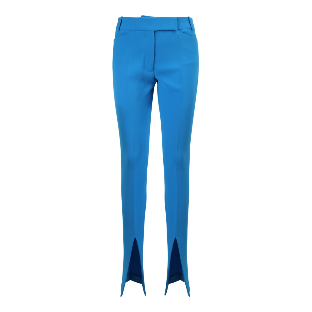 The Attico Slim-fit Trousers Blue Dames