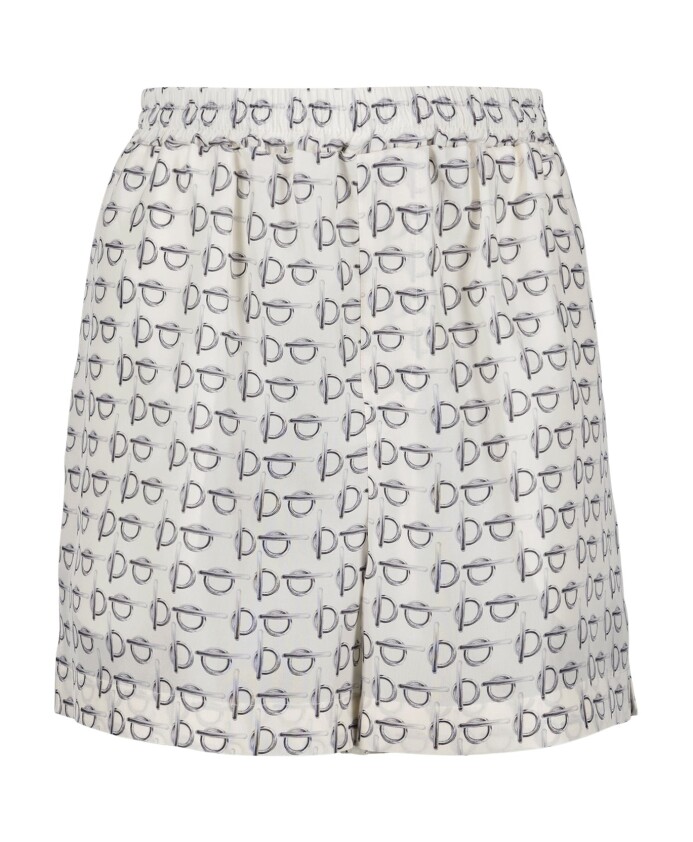 zijden-straight-fit-logo-print-shorts
